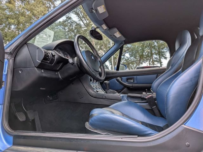 2000 BMW M Roadster in Estoril Blue Metallic over Estoril Blue & Black Nappa