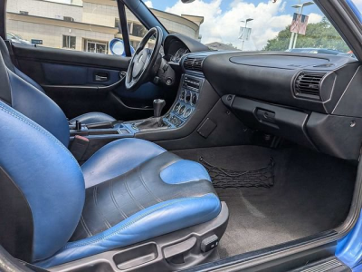 2000 BMW M Roadster in Estoril Blue Metallic over Estoril Blue & Black Nappa