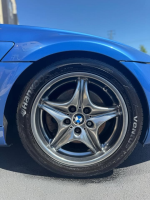 2000 BMW M Roadster in Estoril Blue Metallic over Estoril Blue & Black Nappa