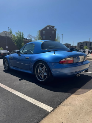 2000 BMW M Roadster in Estoril Blue Metallic over Estoril Blue & Black Nappa