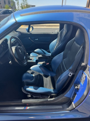 2000 BMW M Roadster in Estoril Blue Metallic over Estoril Blue & Black Nappa
