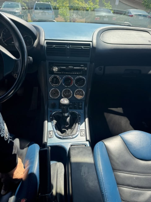 2000 BMW M Roadster in Estoril Blue Metallic over Estoril Blue & Black Nappa