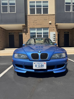 2000 BMW M Roadster in Estoril Blue Metallic over Estoril Blue & Black Nappa