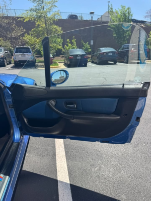 2000 BMW M Roadster in Estoril Blue Metallic over Estoril Blue & Black Nappa