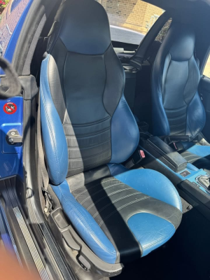2000 BMW M Roadster in Estoril Blue Metallic over Estoril Blue & Black Nappa