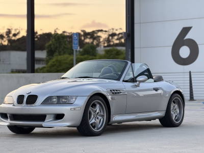 2000 BMW M Roadster in Titanium Silver Metallic over Estoril Blue & Black Nappa