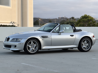 2000 BMW M Roadster in Titanium Silver Metallic over Estoril Blue & Black Nappa