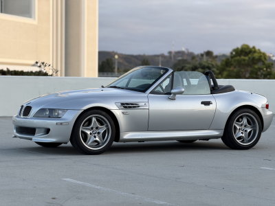 2000 BMW M Roadster in Titanium Silver Metallic over Estoril Blue & Black Nappa