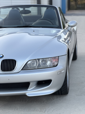 2000 BMW M Roadster in Titanium Silver Metallic over Estoril Blue & Black Nappa