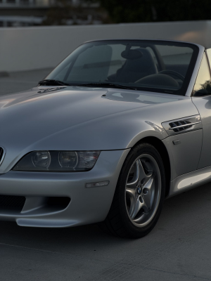 2000 BMW M Roadster in Titanium Silver Metallic over Estoril Blue & Black Nappa