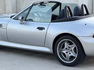 2000 BMW M Roadster in Titanium Silver Metallic over Estoril Blue & Black Nappa