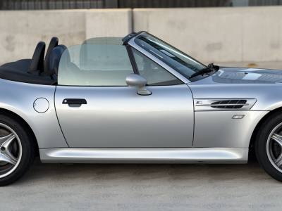 2000 BMW M Roadster in Titanium Silver Metallic over Estoril Blue & Black Nappa
