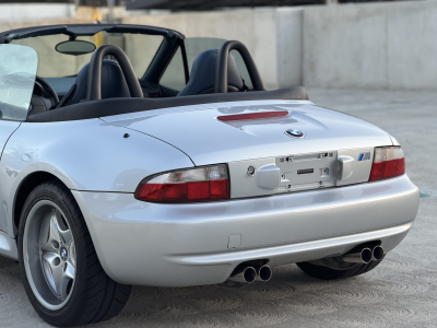 2000 BMW M Roadster in Titanium Silver Metallic over Estoril Blue & Black Nappa