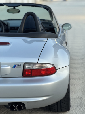 2000 BMW M Roadster in Titanium Silver Metallic over Estoril Blue & Black Nappa