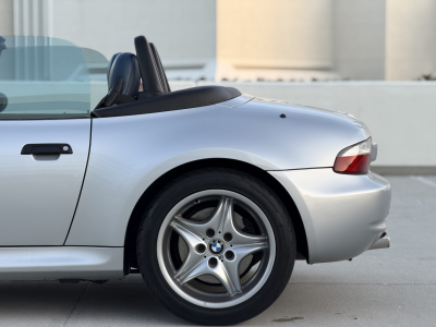 2000 BMW M Roadster in Titanium Silver Metallic over Estoril Blue & Black Nappa