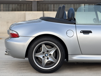 2000 BMW M Roadster in Titanium Silver Metallic over Estoril Blue & Black Nappa