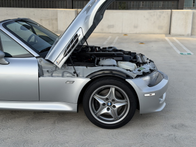 2000 BMW M Roadster in Titanium Silver Metallic over Estoril Blue & Black Nappa