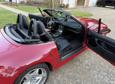 2000 BMW M Roadster in Imola Red 2 over Black Nappa