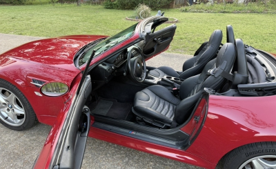 2000 BMW M Roadster in Imola Red 2 over Black Nappa