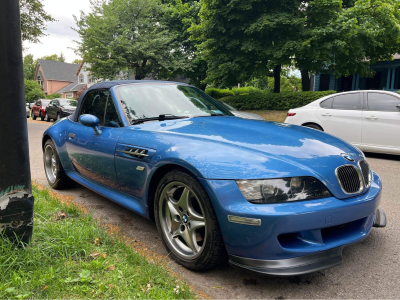 2000 BMW M Roadster in Estoril Blue Metallic over Estoril Blue & Black Nappa