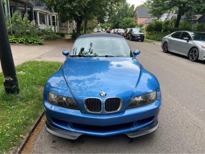 2000 BMW M Roadster in Estoril Blue Metallic over Estoril Blue & Black Nappa