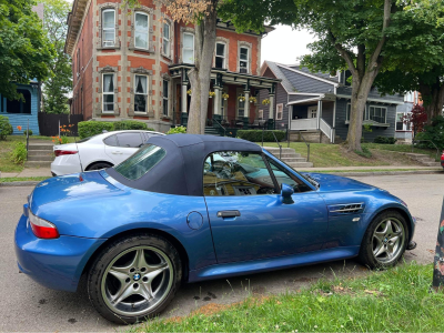 2000 BMW M Roadster in Estoril Blue Metallic over Estoril Blue & Black Nappa