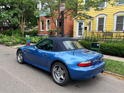 2000 BMW M Roadster in Estoril Blue Metallic over Estoril Blue & Black Nappa