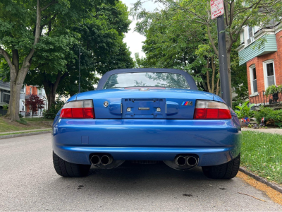 2000 BMW M Roadster in Estoril Blue Metallic over Estoril Blue & Black Nappa