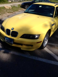 2000 BMW M Roadster in Dakar Yellow 2 over Evergreen & Black Nappa