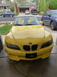 2000 BMW M Roadster in Dakar Yellow 2 over Black Nappa