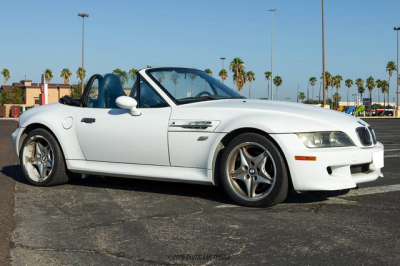 2000 BMW M Roadster in Alpine White 3 over Estoril Blue & Black Nappa