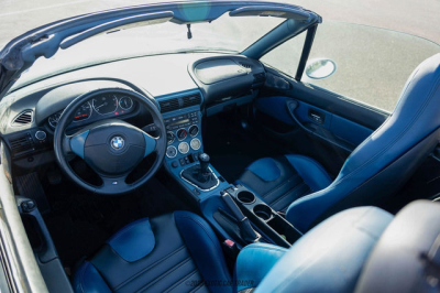 2000 BMW M Roadster in Alpine White 3 over Estoril Blue & Black Nappa