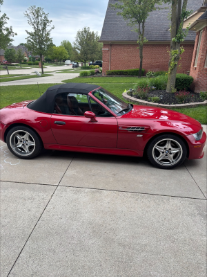 2000 BMW M Roadster in Imola Red 2 over Imola Red & Black Nappa