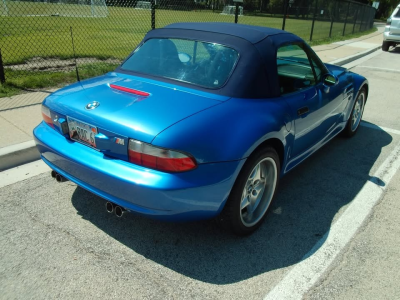 2000 BMW M Roadster in Estoril Blue Metallic over Estoril Blue & Black Nappa