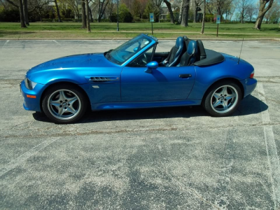 2000 BMW M Roadster in Estoril Blue Metallic over Estoril Blue & Black Nappa