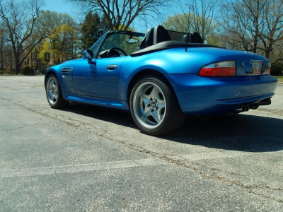 2000 BMW M Roadster in Estoril Blue Metallic over Estoril Blue & Black Nappa