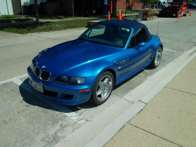 2000 BMW M Roadster in Estoril Blue Metallic over Estoril Blue & Black Nappa