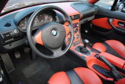 2000 BMW M Roadster in Cosmos Black Metallic over Kyalami Orange & Black Nappa