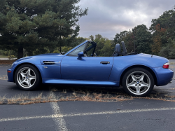 2000 BMW M Roadster in Estoril Blue Metallic over Estoril Blue & Black Nappa