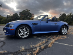 2000 BMW M Roadster in Estoril Blue Metallic over Estoril Blue & Black Nappa