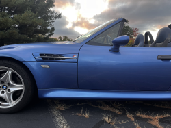 2000 BMW M Roadster in Estoril Blue Metallic over Estoril Blue & Black Nappa