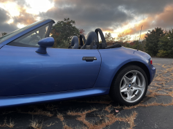 2000 BMW M Roadster in Estoril Blue Metallic over Estoril Blue & Black Nappa
