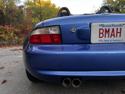 2000 BMW M Roadster in Estoril Blue Metallic over Estoril Blue & Black Nappa