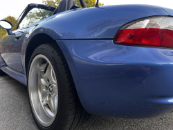 2000 BMW M Roadster in Estoril Blue Metallic over Estoril Blue & Black Nappa