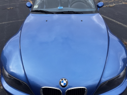 2000 BMW M Roadster in Estoril Blue Metallic over Estoril Blue & Black Nappa