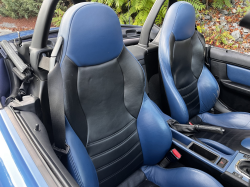 2000 BMW M Roadster in Estoril Blue Metallic over Estoril Blue & Black Nappa
