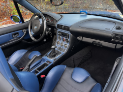 2000 BMW M Roadster in Estoril Blue Metallic over Estoril Blue & Black Nappa
