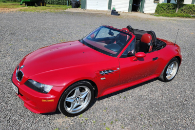2000 BMW M Roadster in Imola Red 2 over Imola Red & Black Nappa