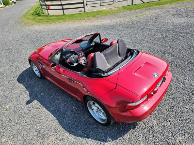2000 BMW M Roadster in Imola Red 2 over Imola Red & Black Nappa