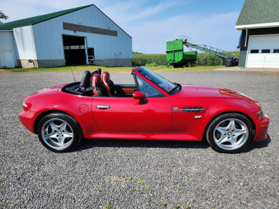 2000 BMW M Roadster in Imola Red 2 over Imola Red & Black Nappa